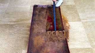 Wash The Dirtiest Red Carpet Deep Exterior Detailing- Carpet Cleaning Satisfying ASMR -Cleaning ASMR