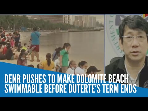 DENR pushes to make Dolomite Beach swimmable before Duterte’s term ends