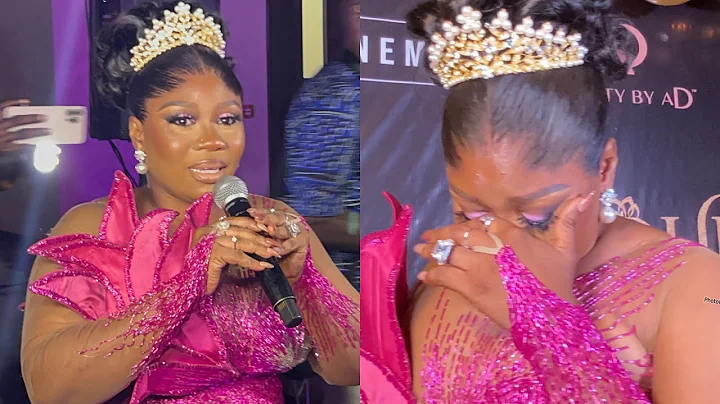 WUMI TORIOLA IN TEARS AS SHE ARRIVED QUEEN LATEEFAH MOVIE PREMIERE