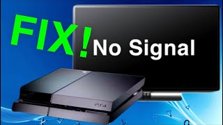 ps4 how to fix black screen no signal!