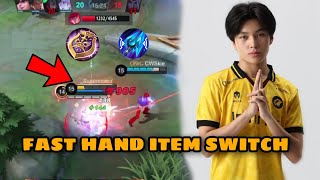 Kairi Causally Showing His Fast Hand Item Switch 🔥🔥 || MLBB || Kairi