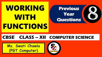 Important Questions of Functions (Part-1) | Class 12 | Computer Science with Python