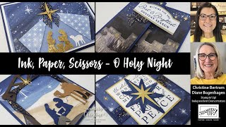 O Holy Night Ink Paper Scissors with Cards by Christine