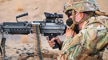 M240B & M249 LMG Live-fire . Combat Arms Training | Yokota Air Base, Japan