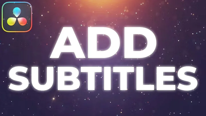 How To Add Subtitles in Davinci Resolve 19 Tutorial