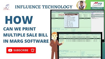 How Can We Print Multiple Sale Bill in Marg Software