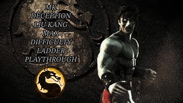 Mortal Kombat Deception: Liu Kang Max Difficulty Ladder Playthrough