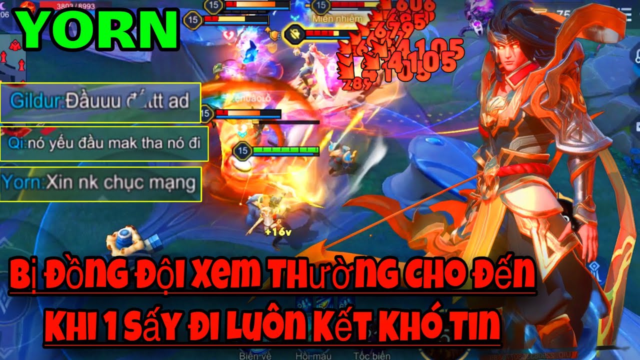 YORN Liên Quân Bị Đồng Đội Xem Thương Cho Đến Khi 1 Sấy Đi Luôn và Cái Kết Khó Tin