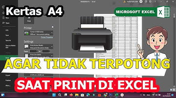 cara print excel agar tidak terpotong di kertas a4