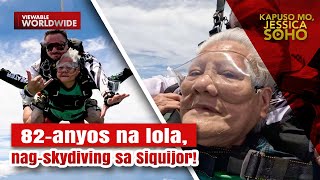 82-anyos na lolang skydiver | Kapuso Mo, Jessica Soho