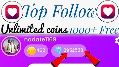 Topfollow app Unlimited coins / top follow promo code today / Top follow Gift code / Top follow code