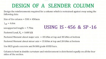 Design of a Slender Column