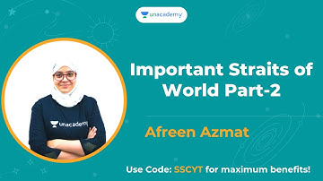 Important Straits of World Part-2|Unacademy Live - SSC Exams | Afreen Azmat