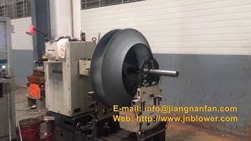 Impeller high power industry centrifugal fan Impeller dynamic balance testing