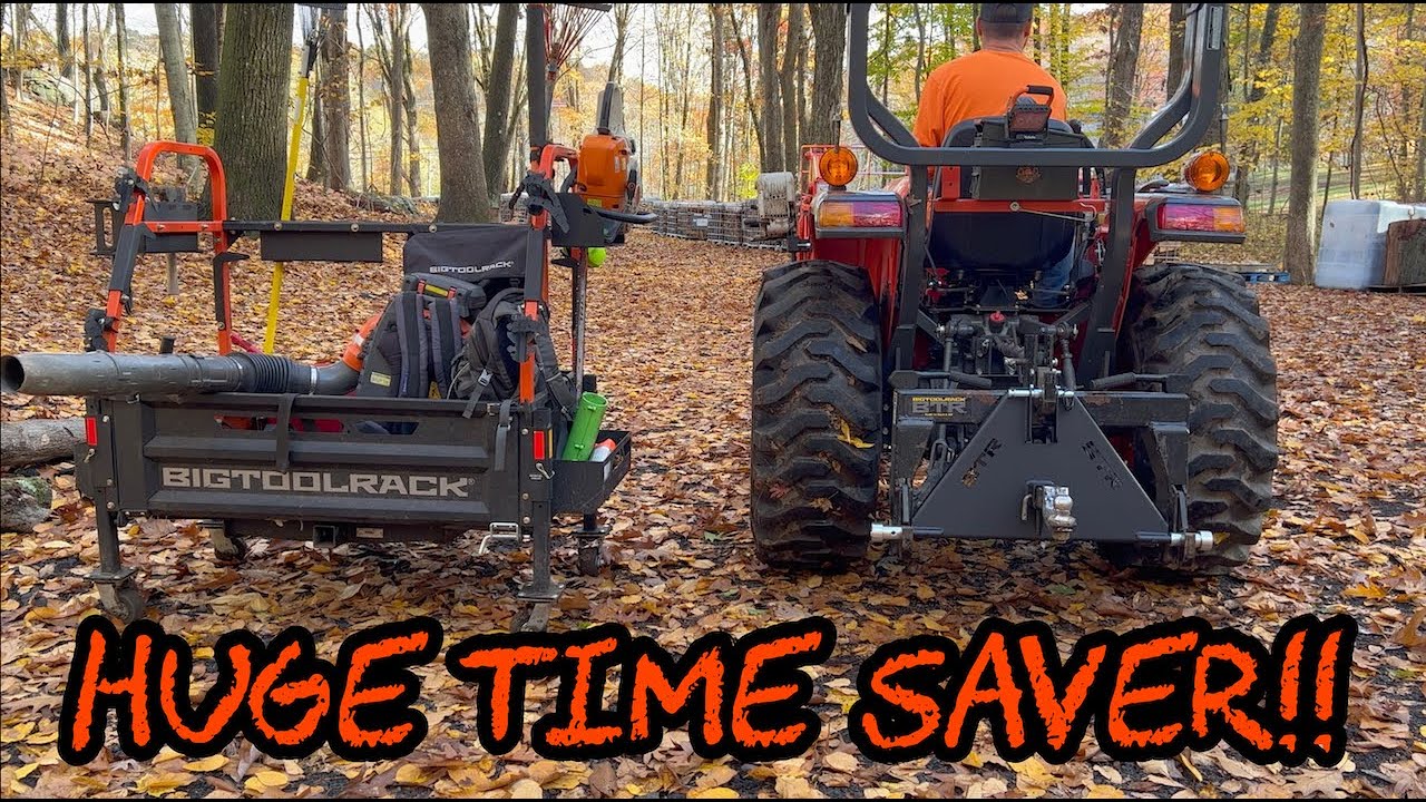 296 Big Tool Rack Drawbar Hitch A Firewood Time Saver YouTube