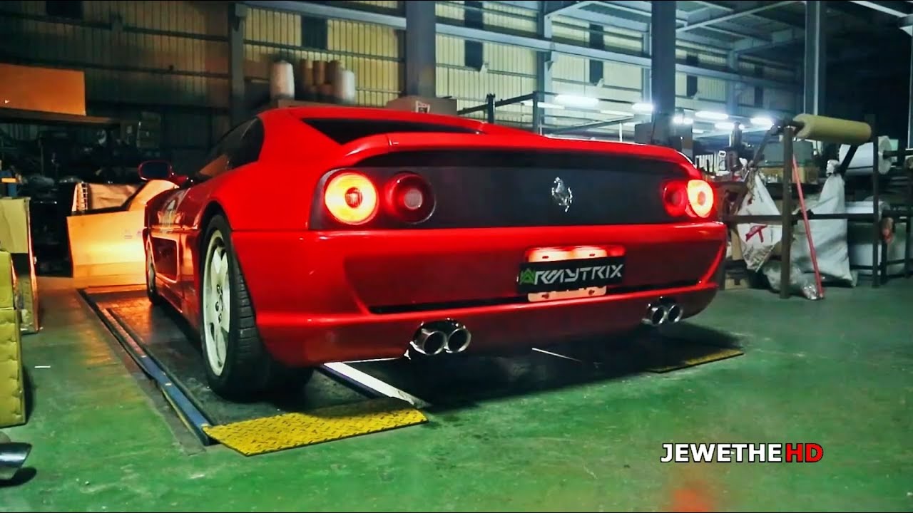 Very LOUD Ferrari F355 w/ ARMYTRIX Performance Exhaust REVVING! - YouTube