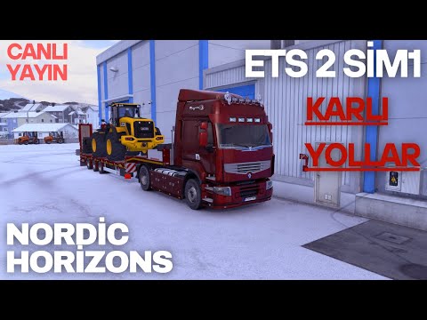 🔴Nordic Horizons DLC Karlı Yollarda Geziyoruz 🔴ETS2 TMP SİM 1🔴CANLI YAYIN🔴