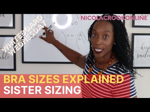 Video: Bra Sister Sizing, Explained