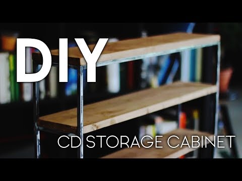 DIY CD Storage Cabinet