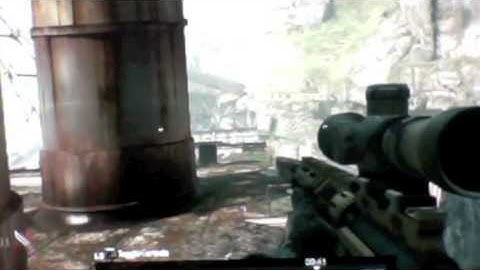 MW3 Across Map Throwing knife at aground