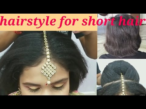 Advance Bridal Hairstyle For Short Hair Step By Step Easy And Simple Method From Khushi Makeovers