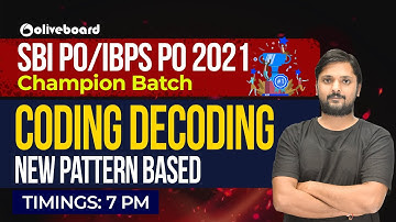 SBI PO/IBPS PO 2021 | Reasoning Preparation | Coding Decoding | New pattern Based | By Rohit Sir
