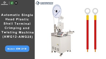 EASTONTECH EW-21D Automatic Single Head Plastic Shell Terminal Crimping and Twisting Machine
