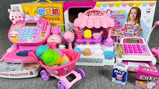 10 Minutes Satisfying with Unboxing Cute Pink Ice Cream Store Cash Register ASMR | Review Toys