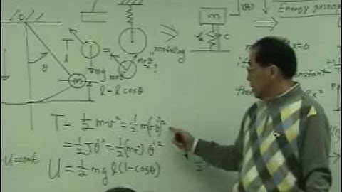 [Lecture 3-5: Energy Method] Mechanical Vibration by Prof. Yang-Hann Kim at KAIST