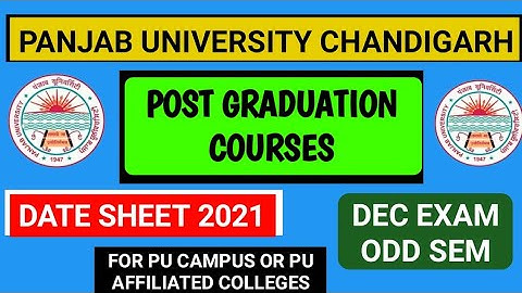 PU CHD PG COURSE DATE SHEET OUT 2021|PU CHANDIGARH DATE SHEET RELEASE FOR PG COURSE #PUCHD #PUCAMPUS