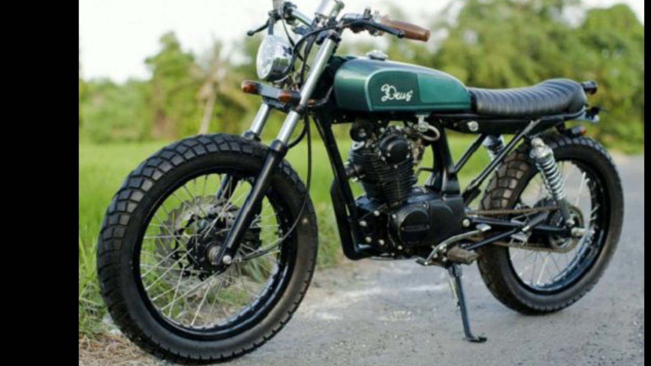  Modifikasi  Motor  Terbaik  Cafe  Racer  Japstyle Scrambler 