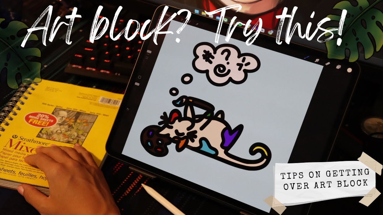 How to: Recreating old artwork to overcome art block - YouTube