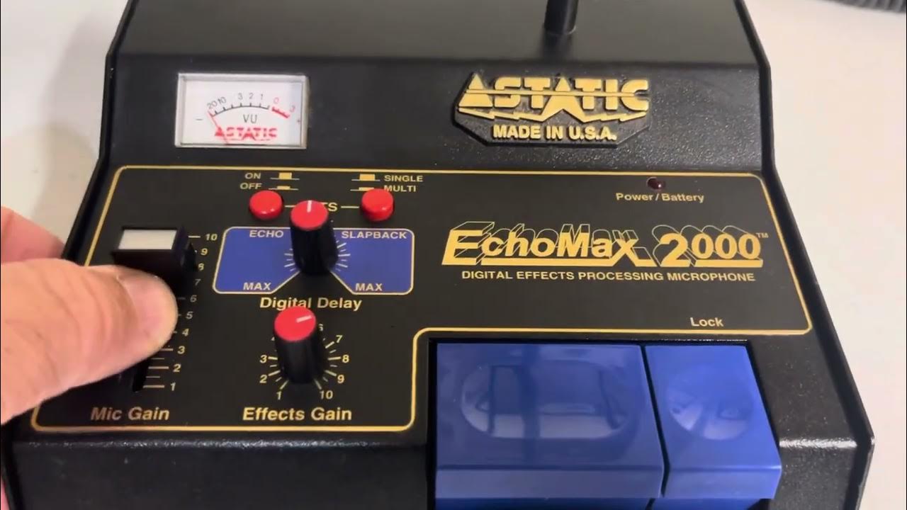Astatic Echomax 2000 echo desk microphone - YouTube