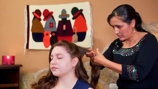 ASMR hair play/brushing massage with Esperanza for tingles, relaxation & sleep 😌