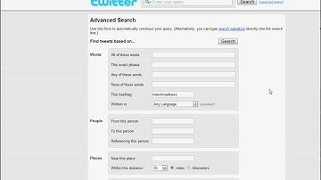 RSS Advanced Search Function Twitter