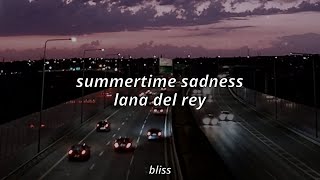 lana del rey  summertime sadness (slowed + reverb) lyrics