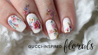 Gucci Inspired Floral Nails | Followthatway