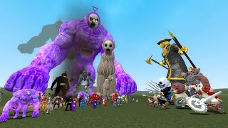 ALL Slendytubbies VS ALL DARK DECEPTION CHAPTERS 14 NPCS ANIMATRONICS In Garry's Mod!