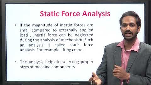 Theory Of Machine | Static Force Analysis