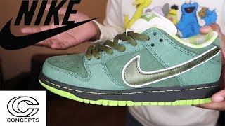 concepts nike sb green lobster