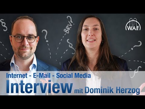 Internet/E-Mail/Social Media - Interview mit Dominik Herzog (RCHTSNWLT) | Betriebsrat Video