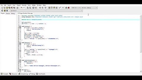 Struktur Data | Curtural queue dengan metode FIFO