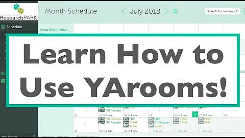 YArooms Tutorial - ISU Research Park