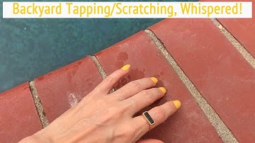 ASMR * Backyard Tapping/Scratching * Whispered * Fast Tapping * ASMRVilla