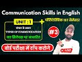 Communication Skills in English Polytechnic 1st Semester | Unit 1, Lecture 3 |Types of Communication