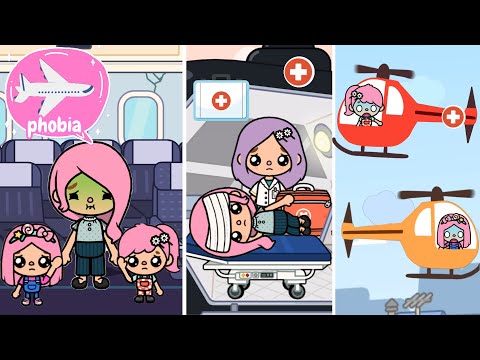 Sisters Get Separated In The Plane | Toca Life Story | Toca Boca