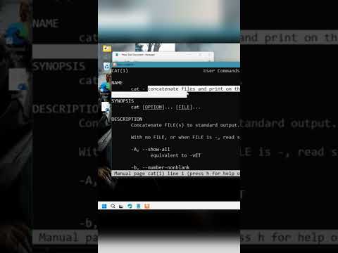 info of any command | Man  | Linux  #windows11 #linux #unix #wsl #shell #ubuntu #windows #windows10