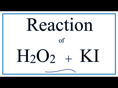 H2O2 + KI (hidrogén-peroxid + kálium-jodid)