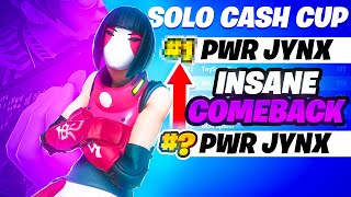 ? insane comeback in SOLO CASH CUP ?