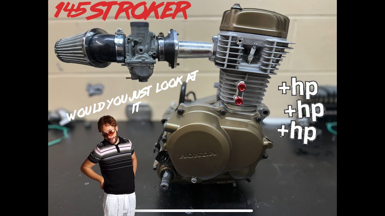 BUILDING AN INSANE XR/CRF100 ENGINE                            *145 STROKER*  *KLX140 KILLER*
